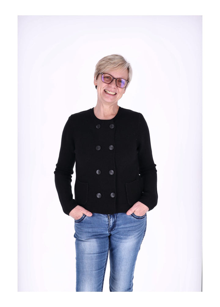 Splash of Color Strickjacke Zweireiher Damen