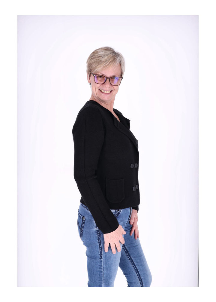 Splash of Color Strickjacke Zweireiher Damen