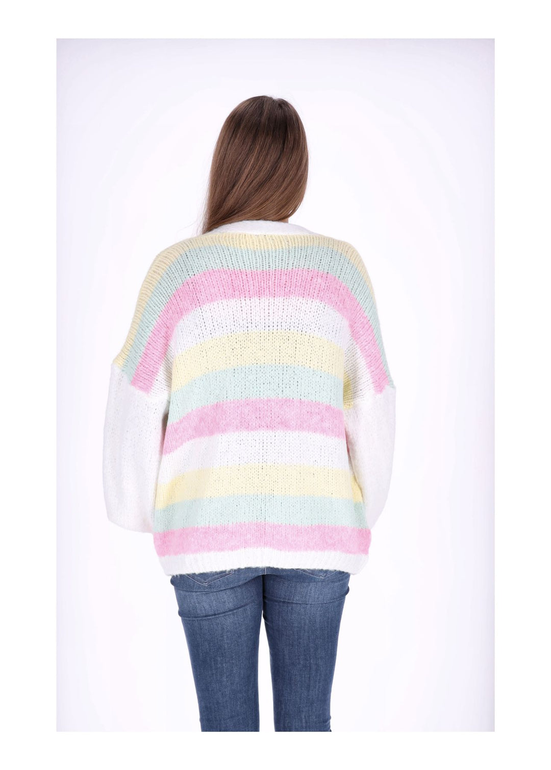 Splash of Color Strickjacke Ringel kurz