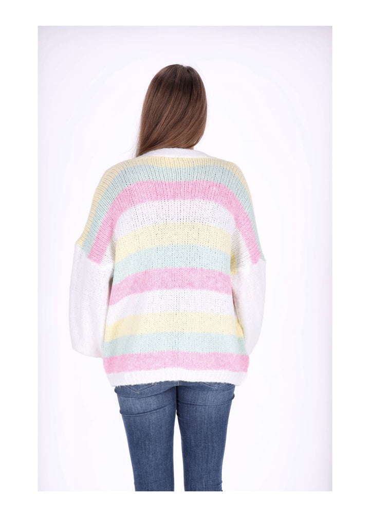 Splash of Color Strickjacke Ringel kurz