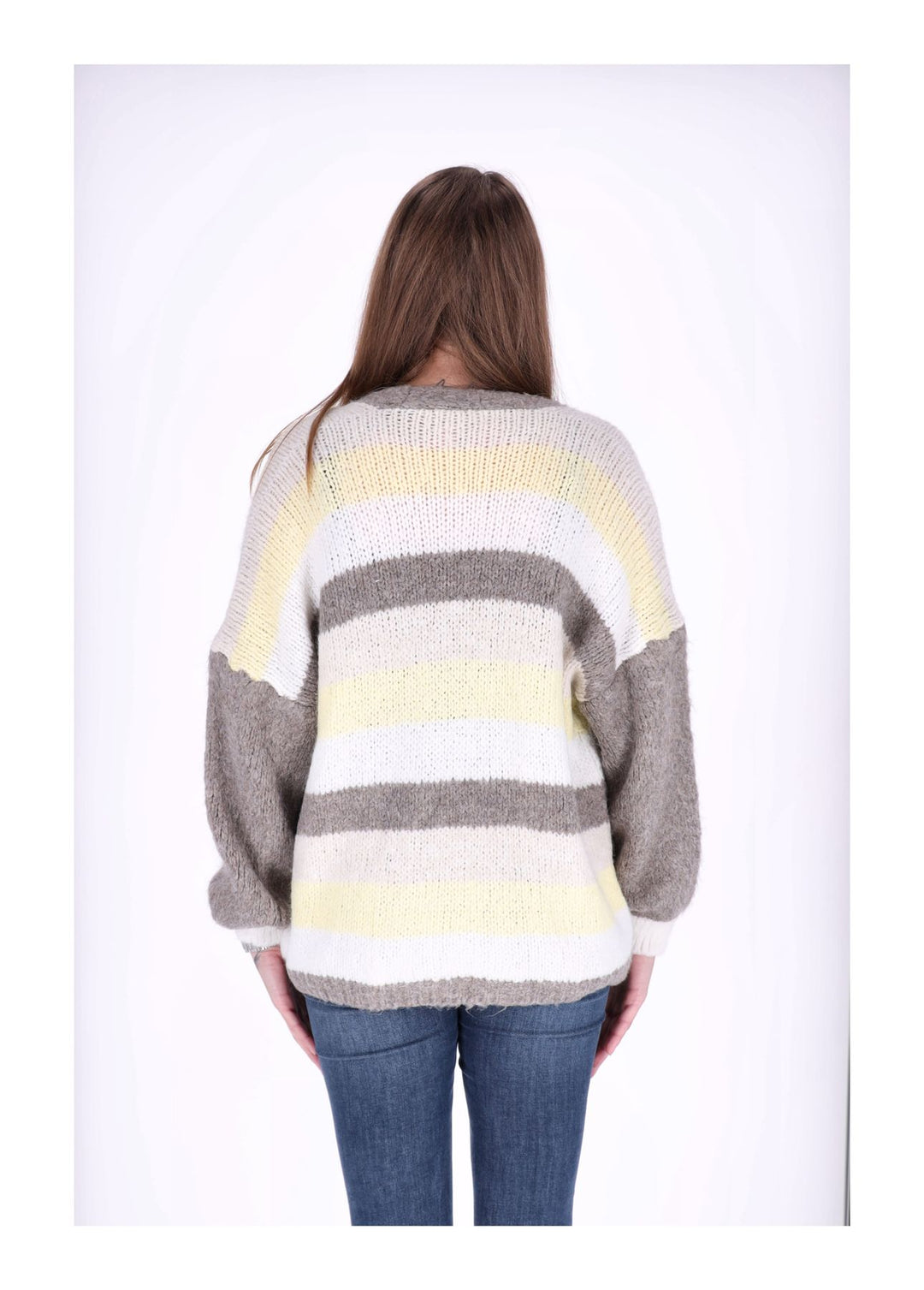 Splash of Color Strickjacke Ringel kurz
