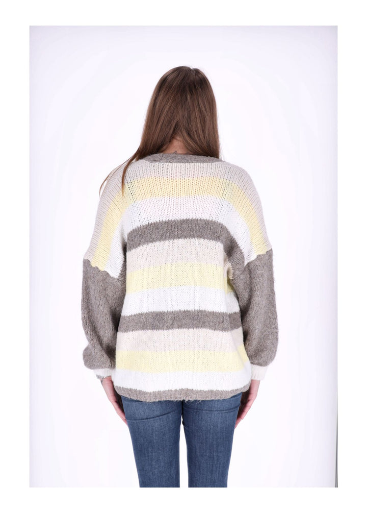 Splash of Color Strickjacke Ringel kurz
