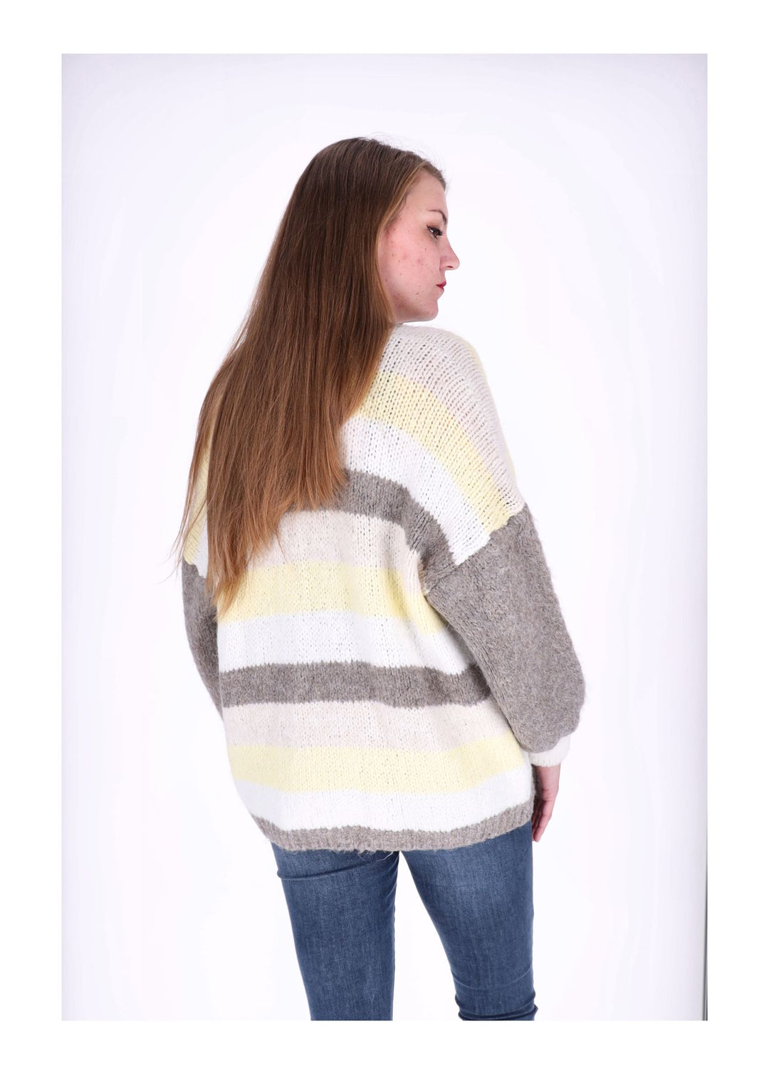 Splash of Color Strickjacke Ringel kurz
