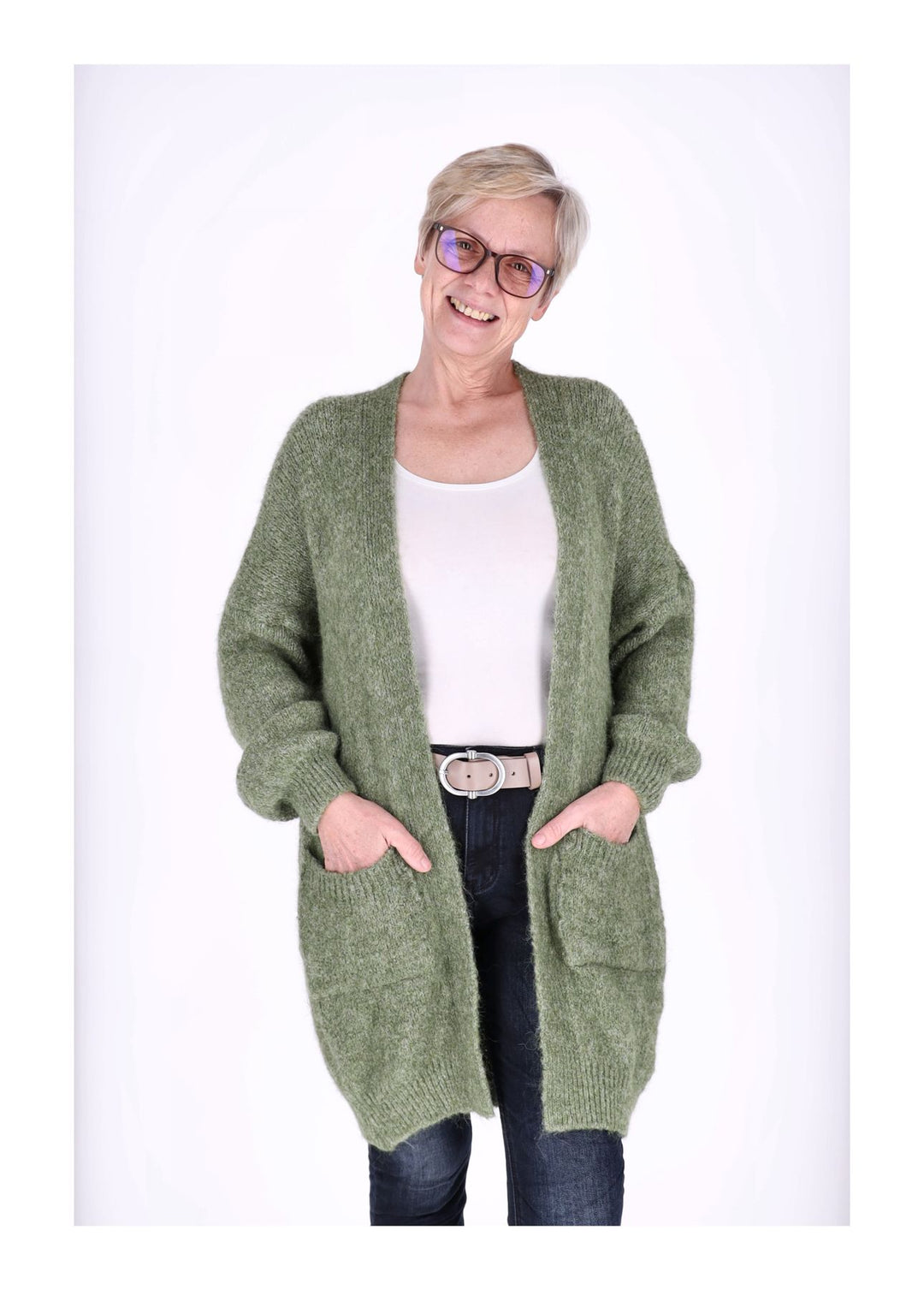 Splash of Color Strickjacke lang