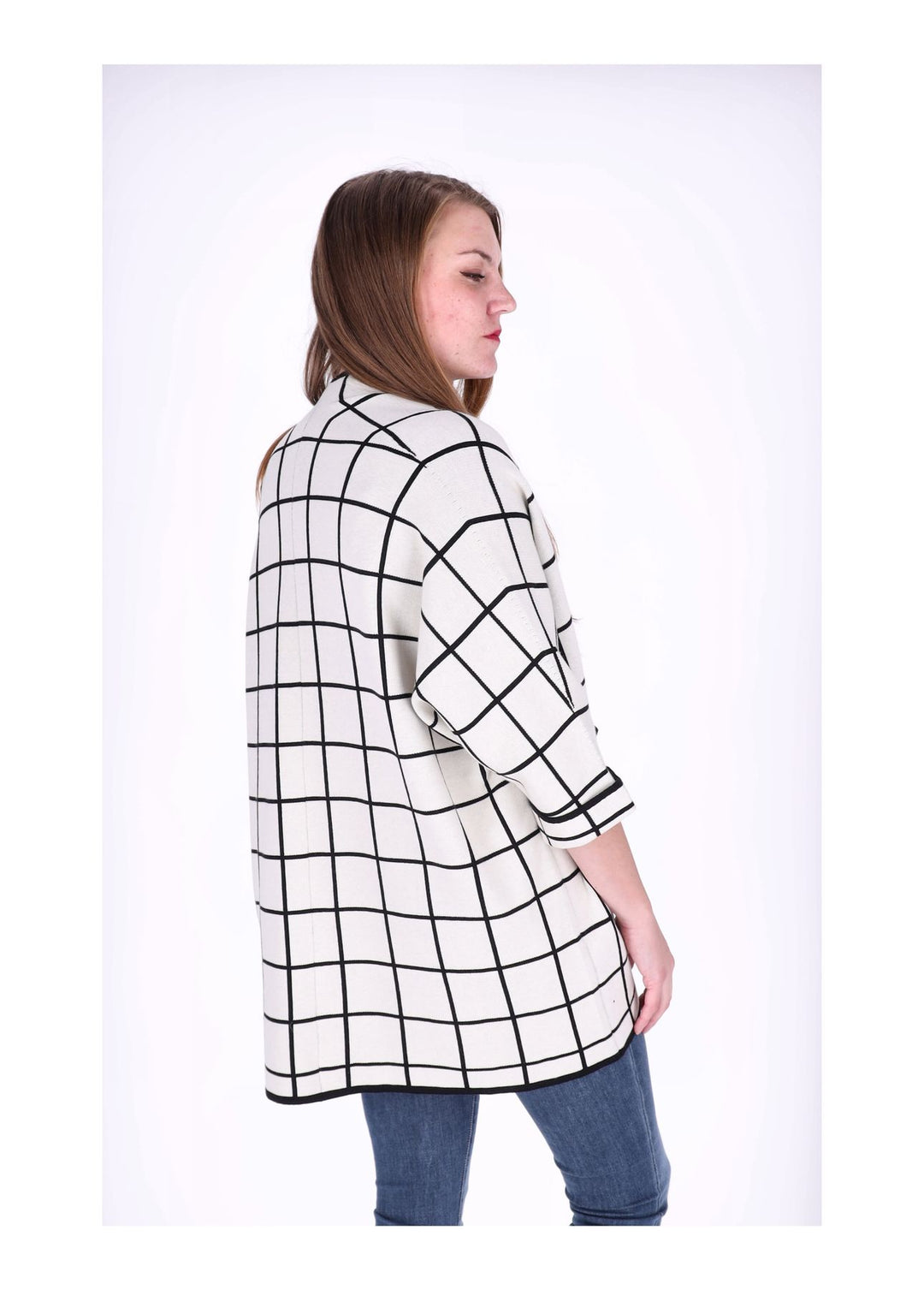 Splash of Color Strickjacke Damen Lang