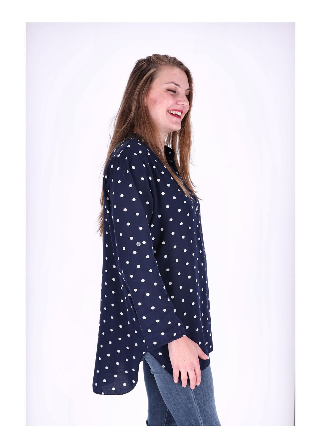 Splash of Color Blusenshirt Damen Punkte