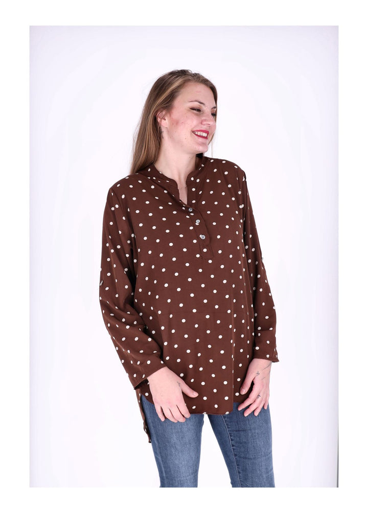 Splash of Color Blusenshirt Damen Punkte