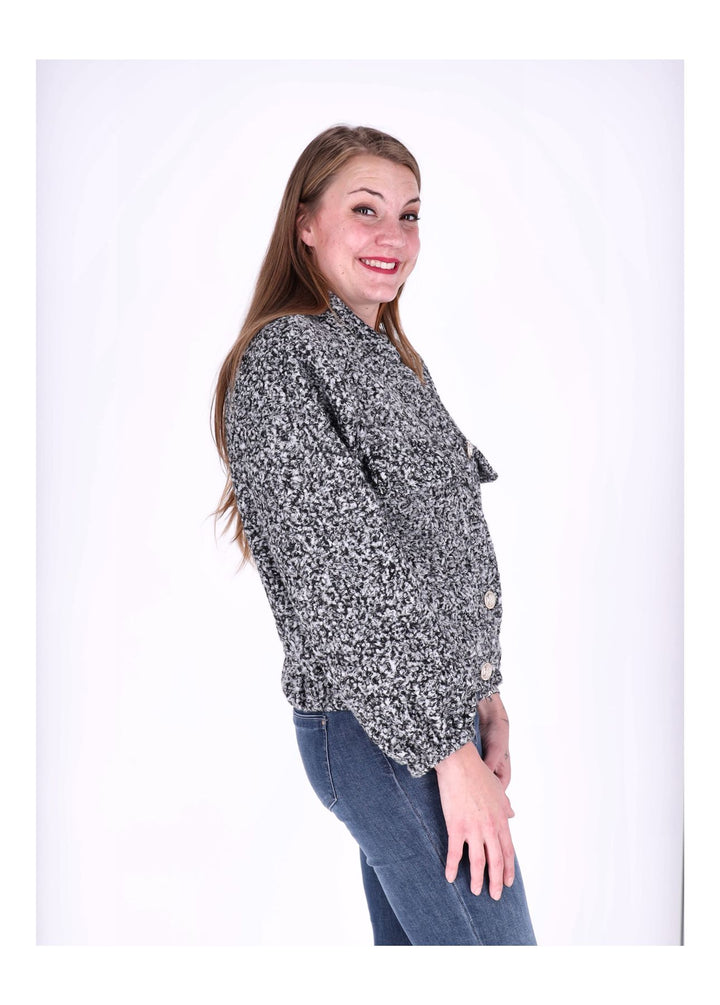 Bundjacke Damen Bouclé