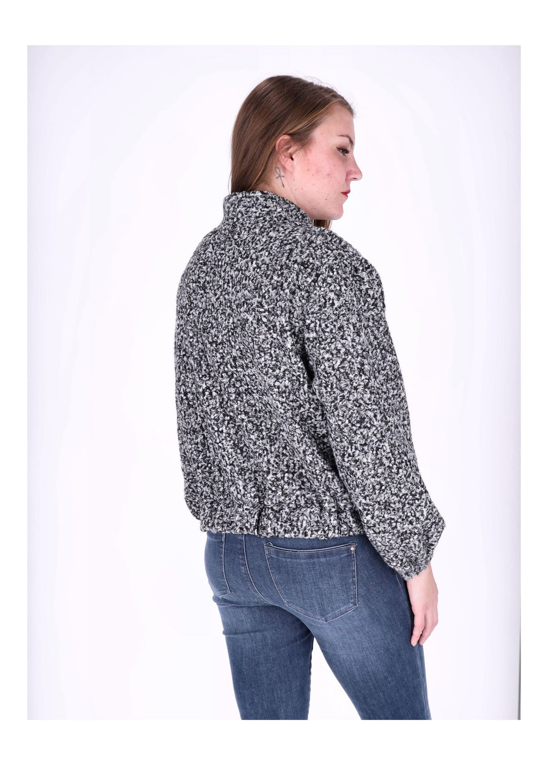 Bundjacke Damen Bouclé
