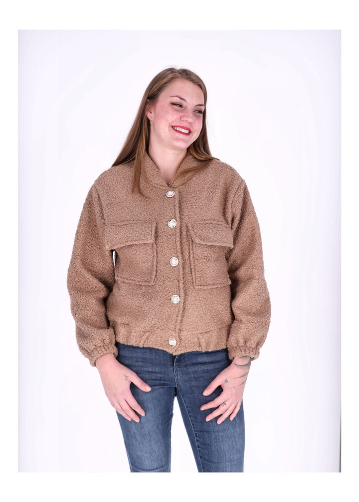 Bundjacke Damen Bouclé