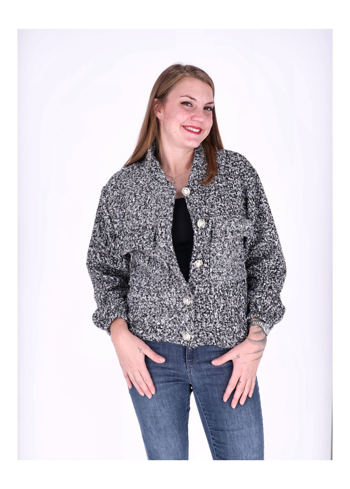Bundjacke Damen Bouclé