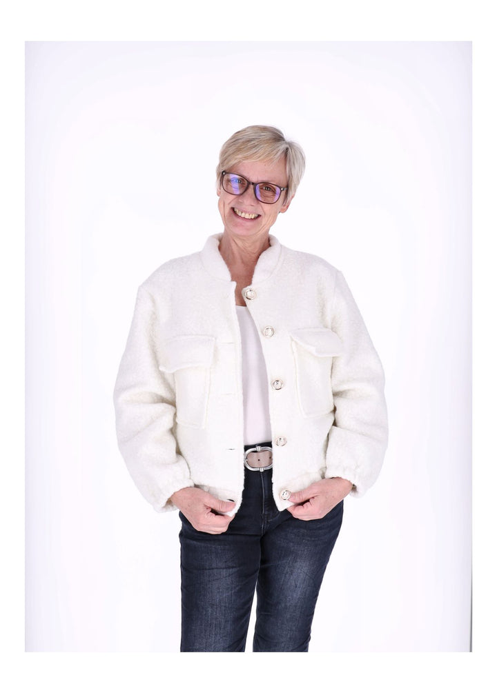 Bundjacke Damen Bouclé