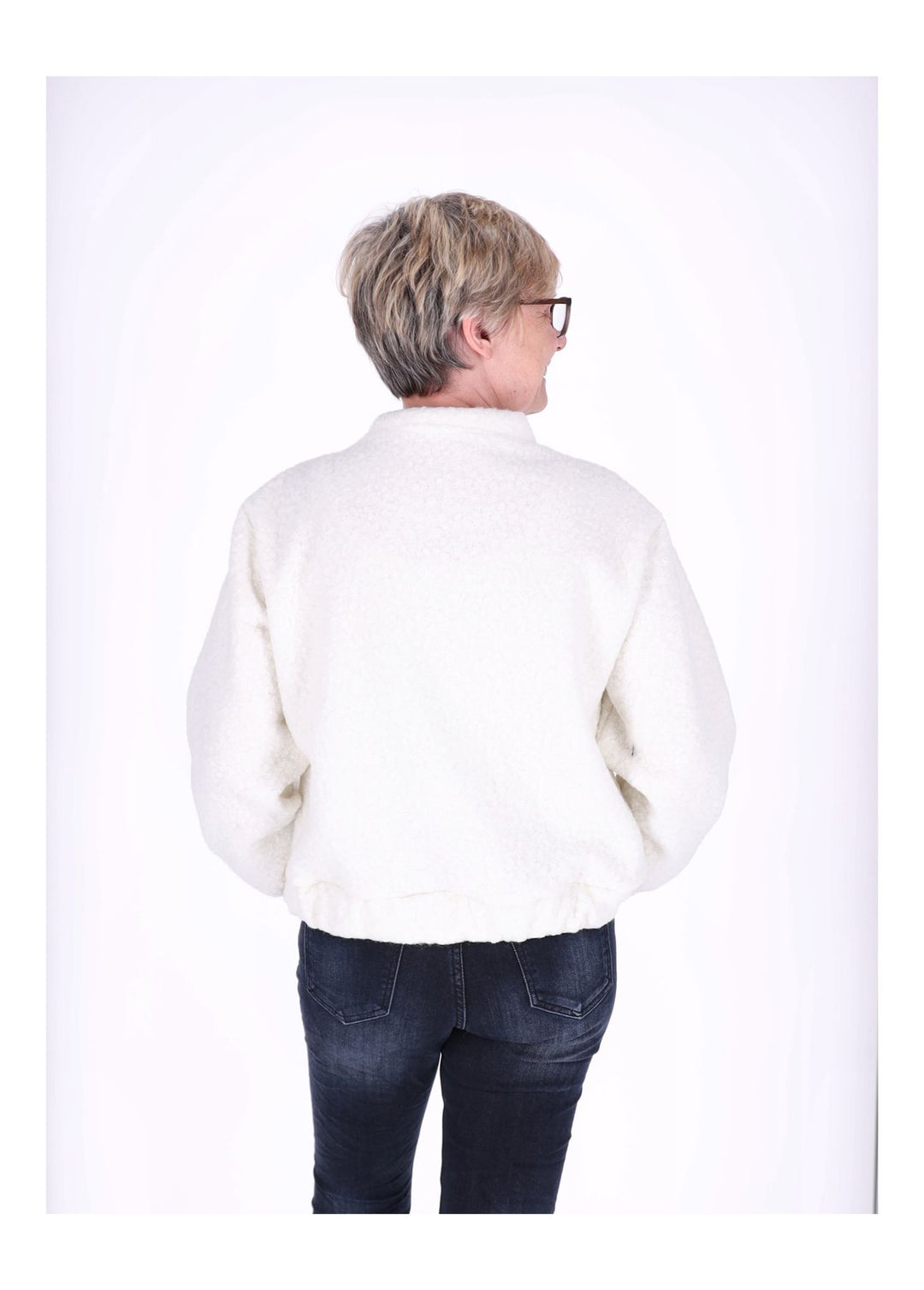 Bundjacke Damen Bouclé