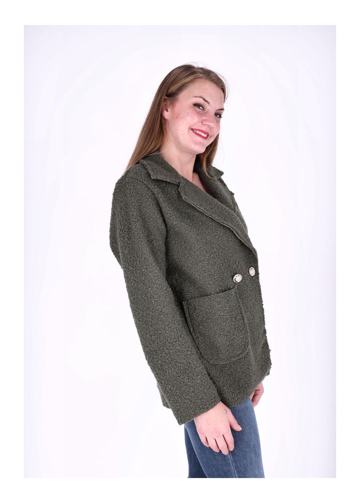 Splash of Color Bouclé Kurzjacke Damen