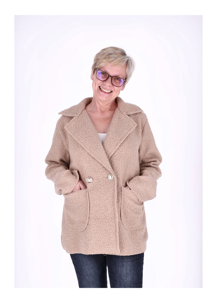 Splash of Color Bouclé Kurzjacke Damen