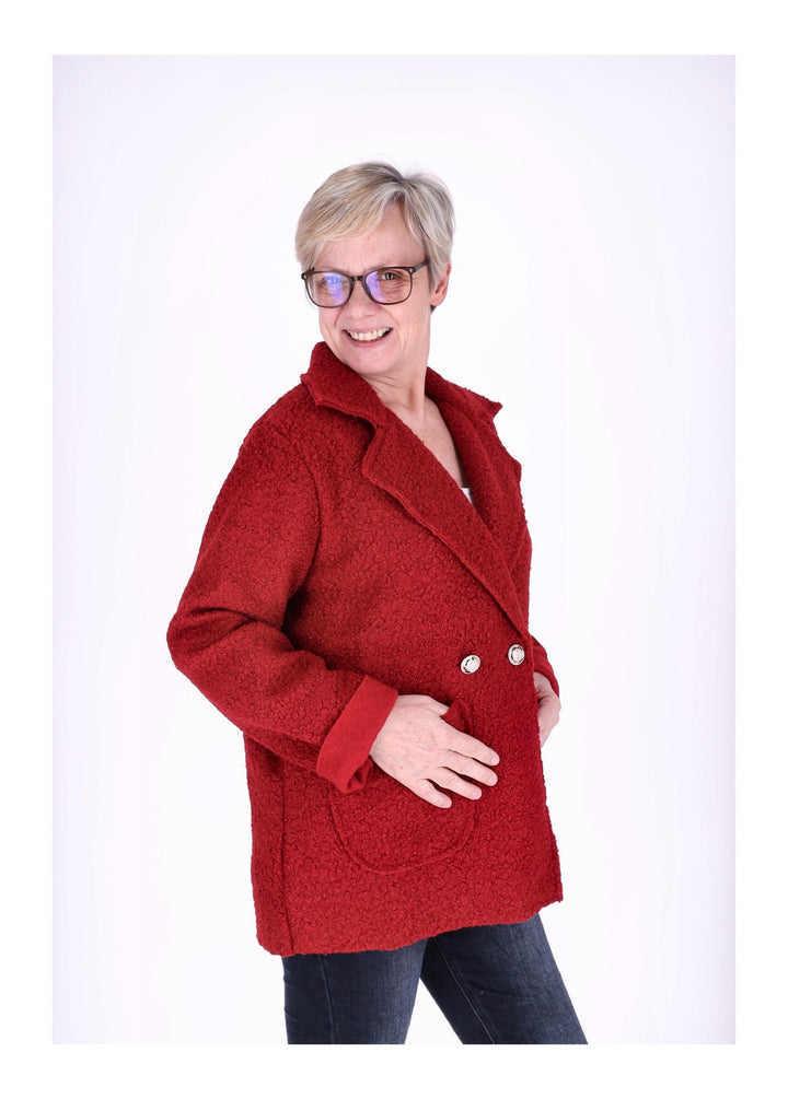 Splash of Color Bouclé Kurzjacke Damen