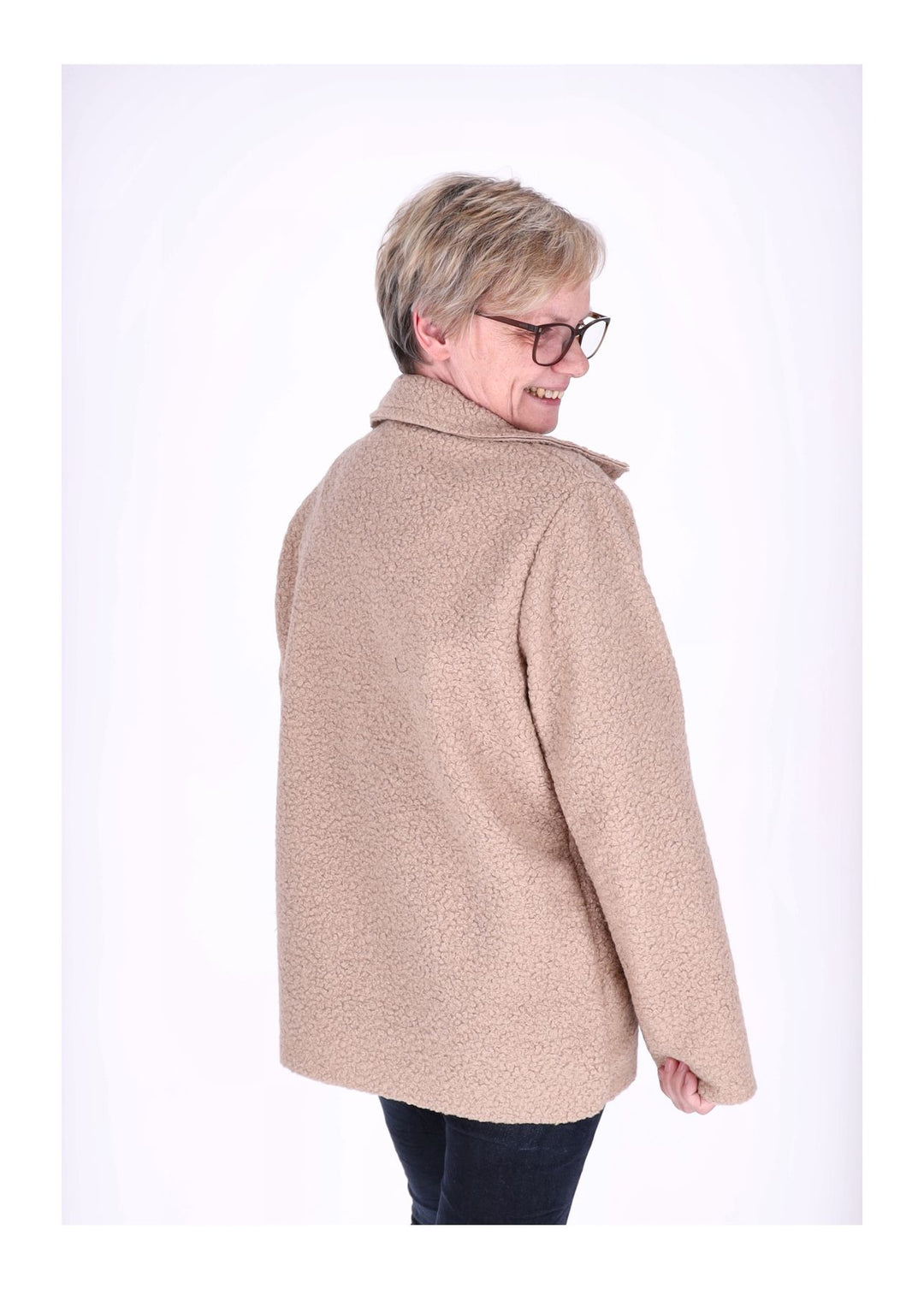 Splash of Color Bouclé Kurzjacke Damen