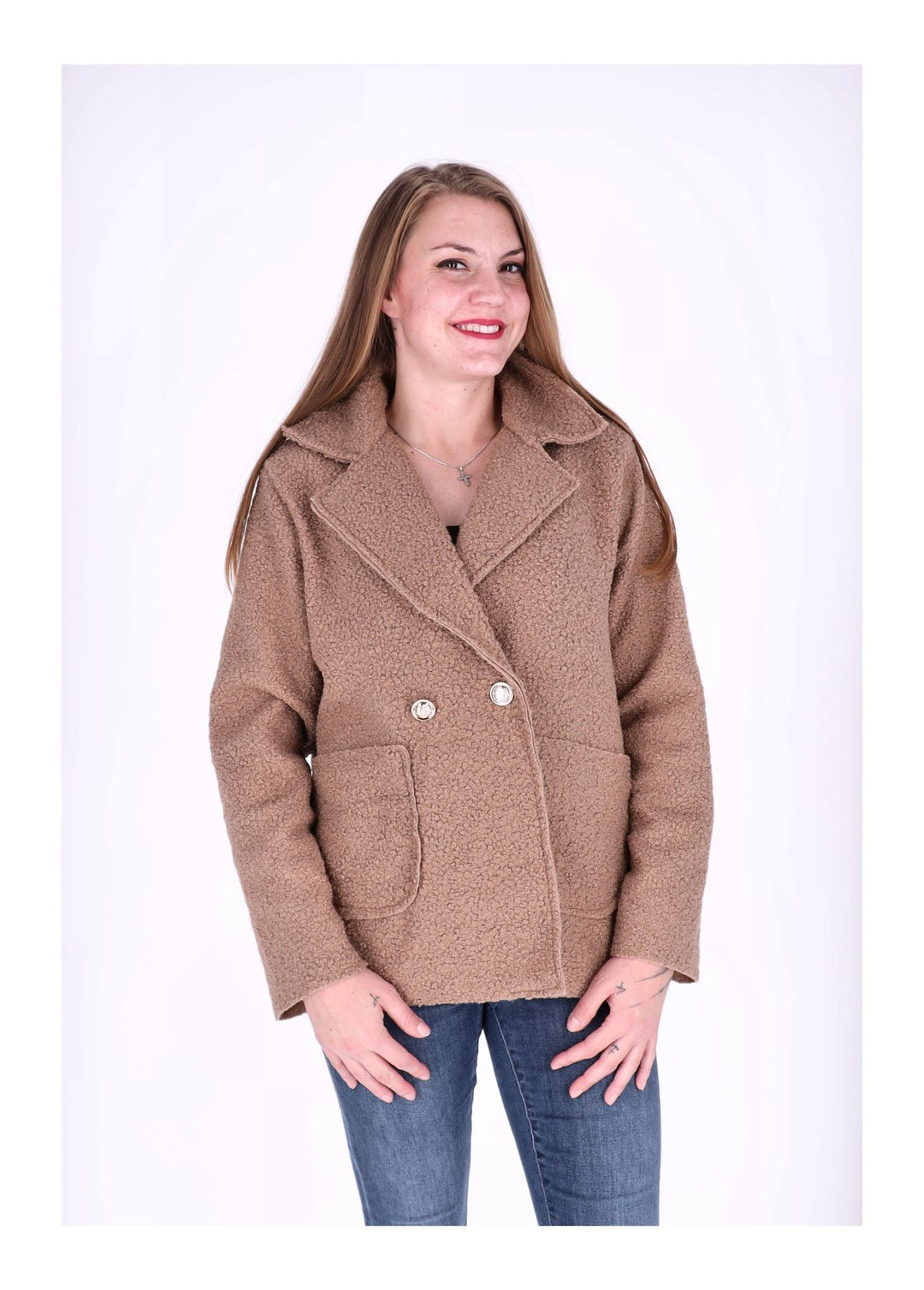 Splash of Color Bouclé Kurzjacke Damen