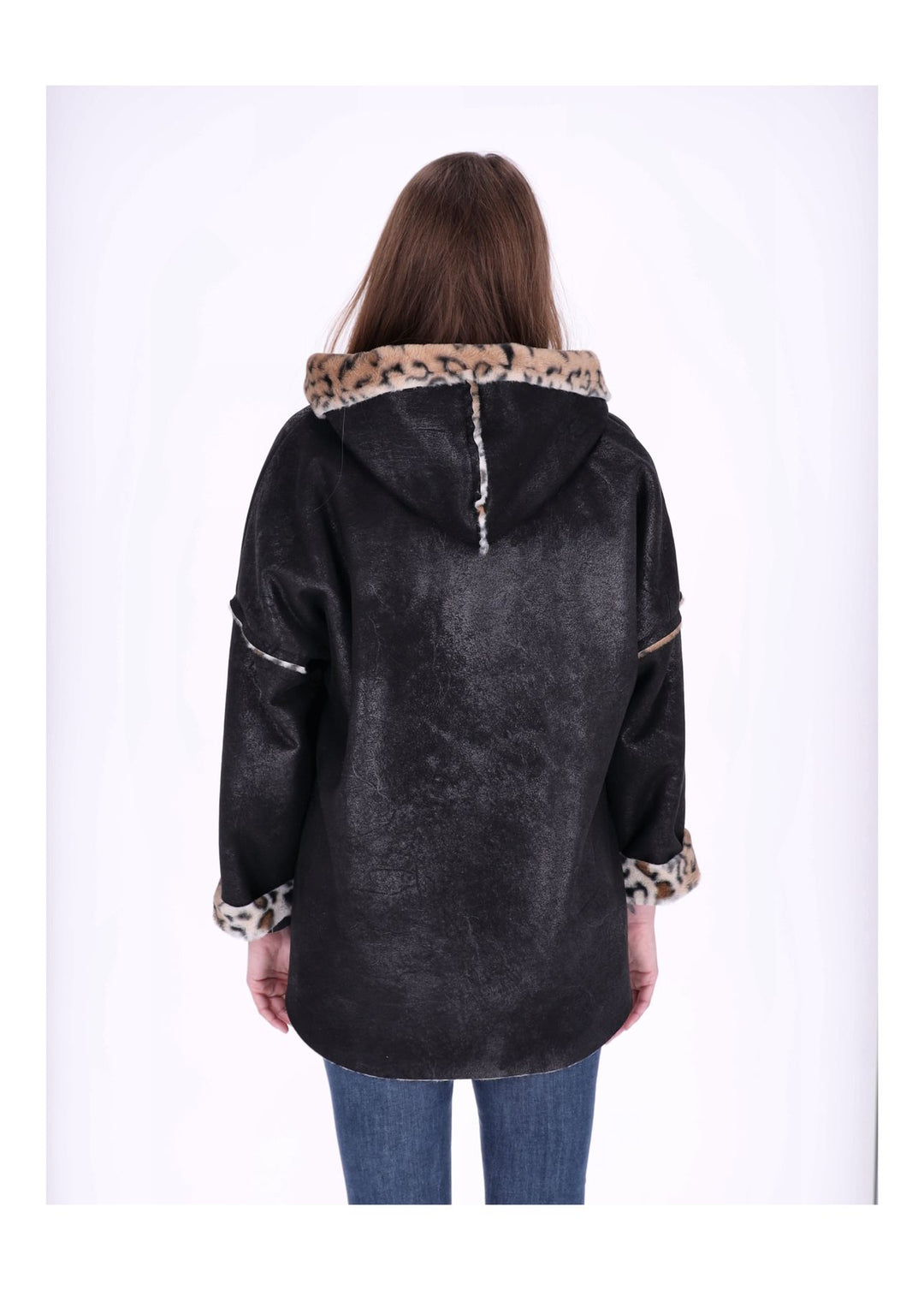 Splash of Color Lederimitat Jacke Damen