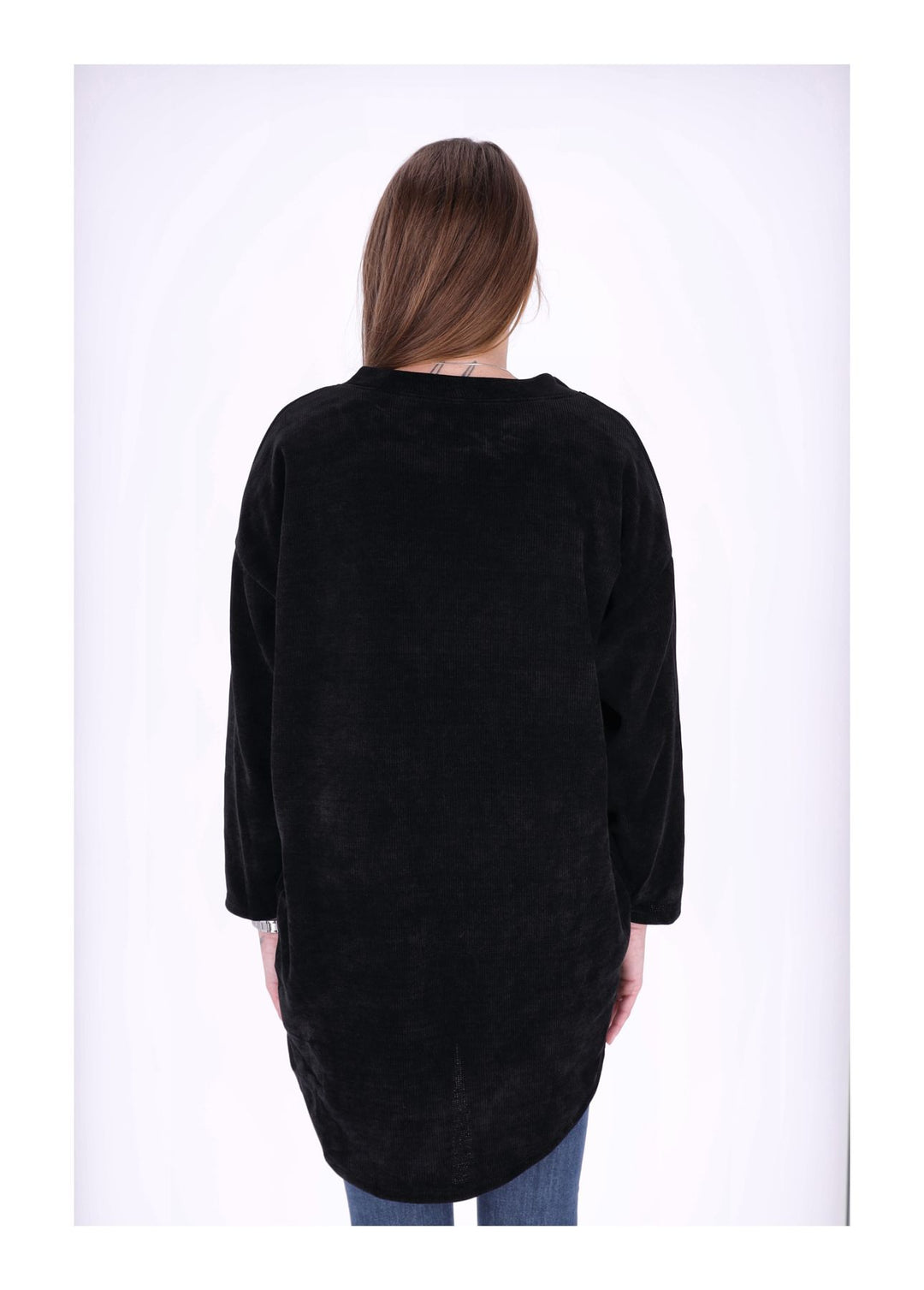 Longshirt Damen Cordoptik Splash of Color