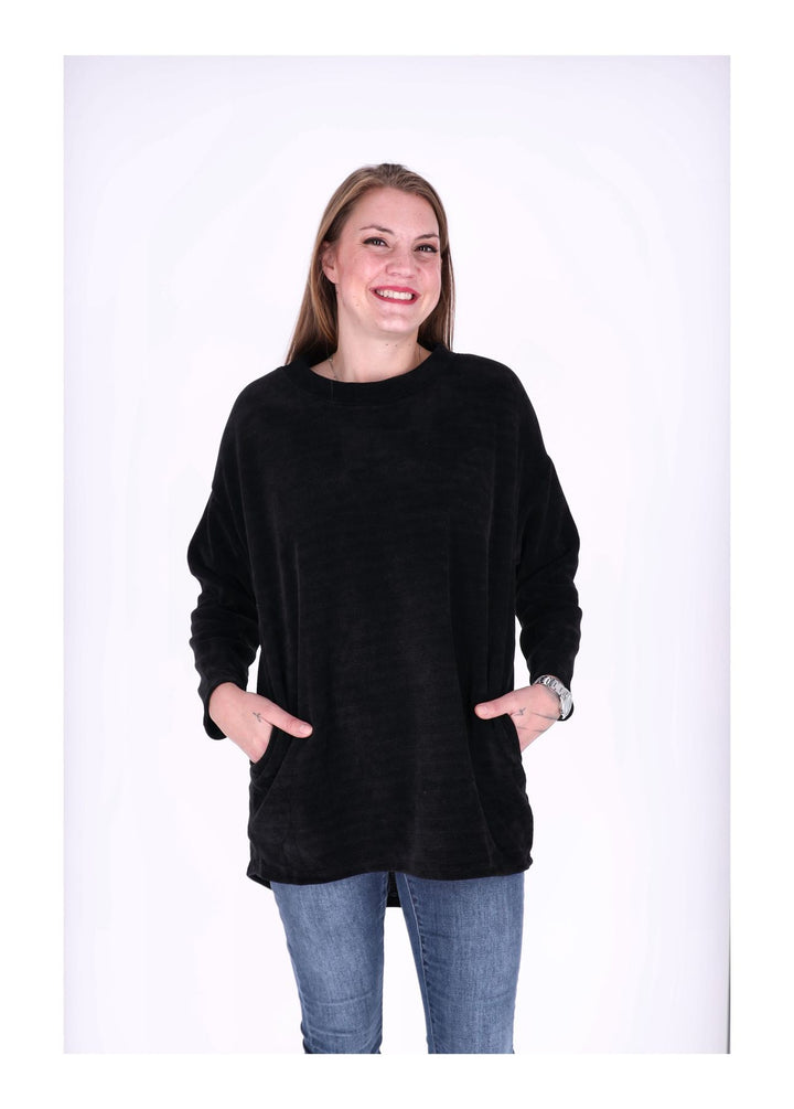 Longshirt Damen Cordoptik Splash of Color