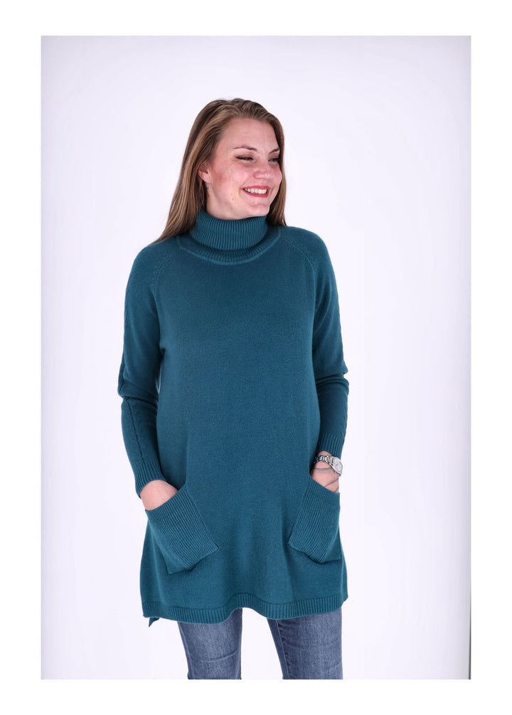 Splash of Color Strickkleid Rollkragen