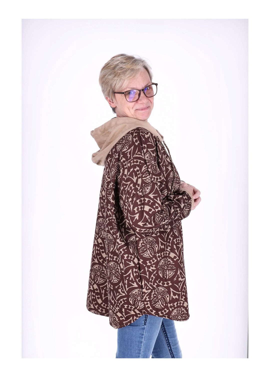 Kapuzensweat Damen Splash of Color