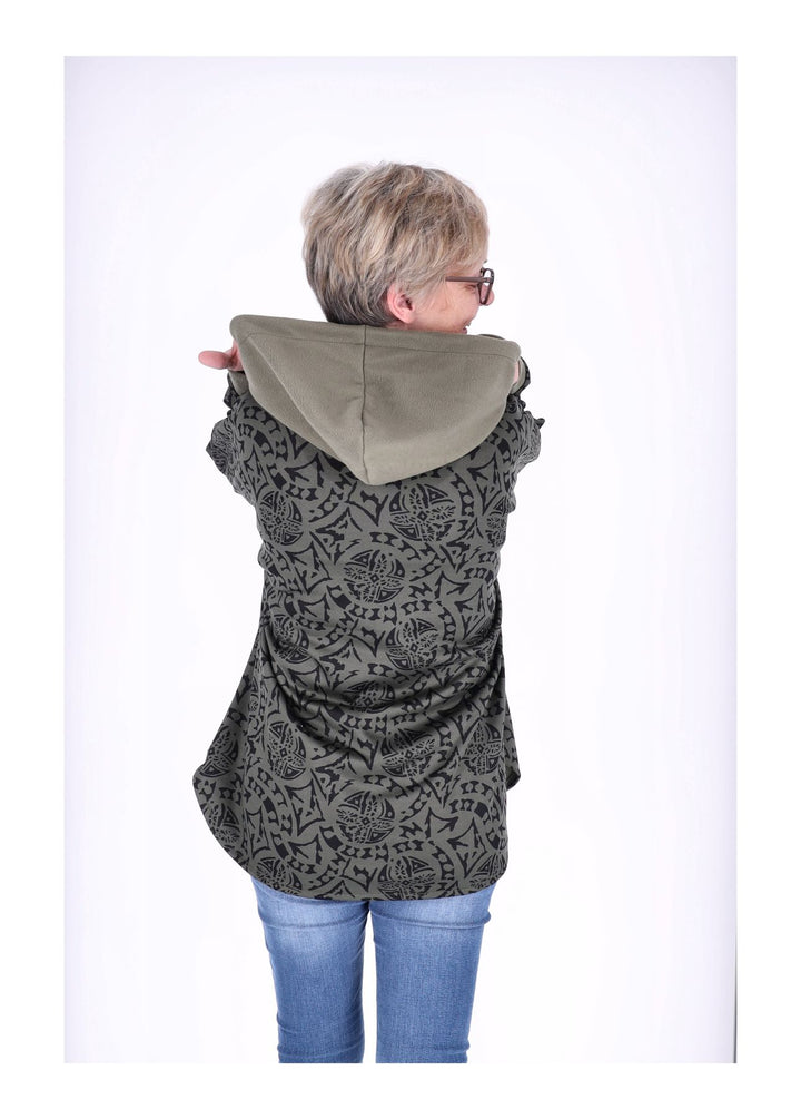Kapuzensweat Damen Splash of Color