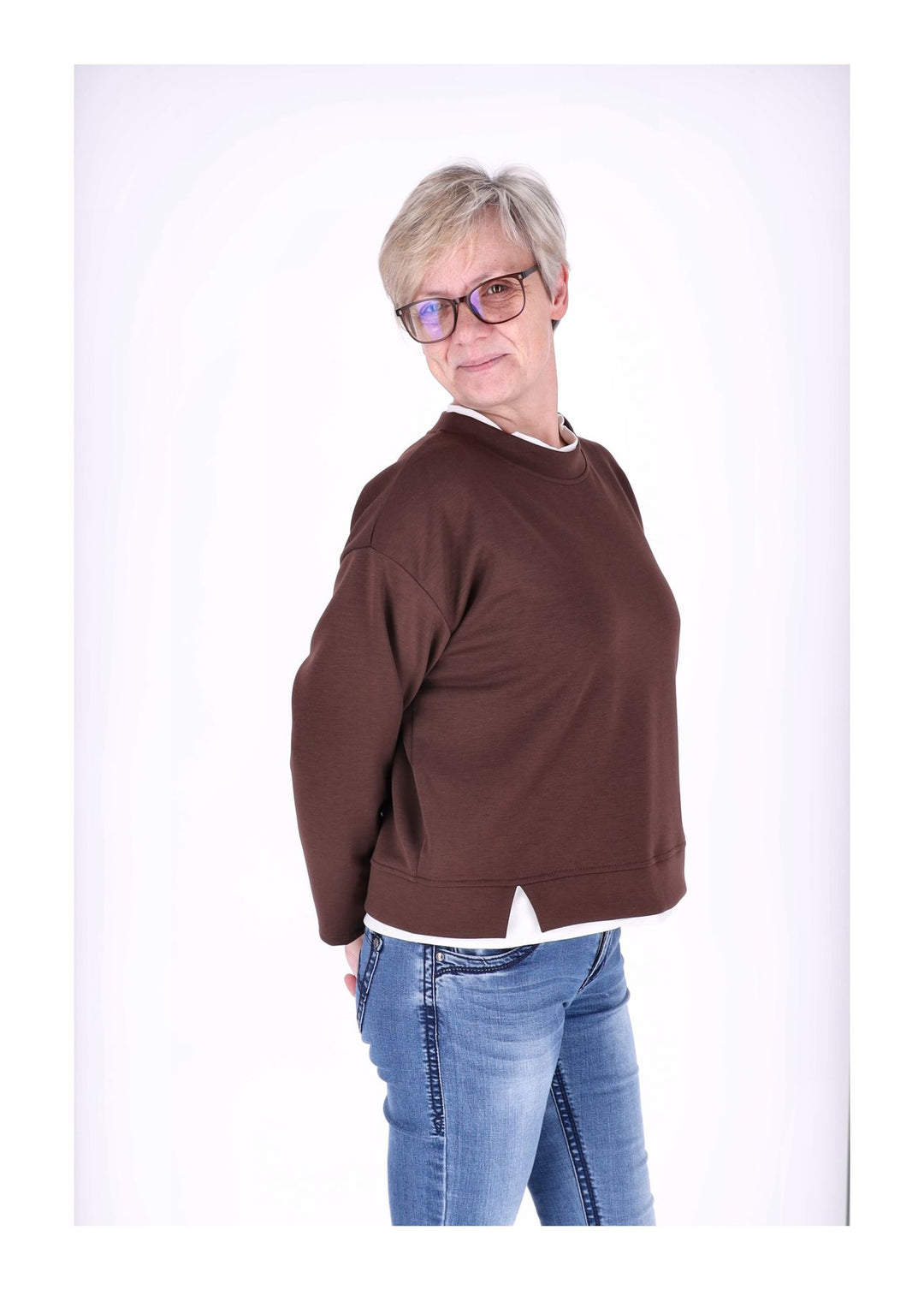 Splash of Color Damen Sweatshirt Double Layer