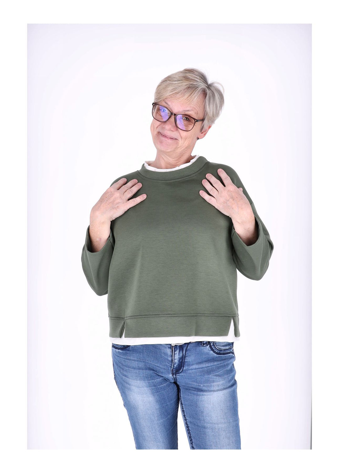 Splash of Color Damen Sweatshirt Double Layer