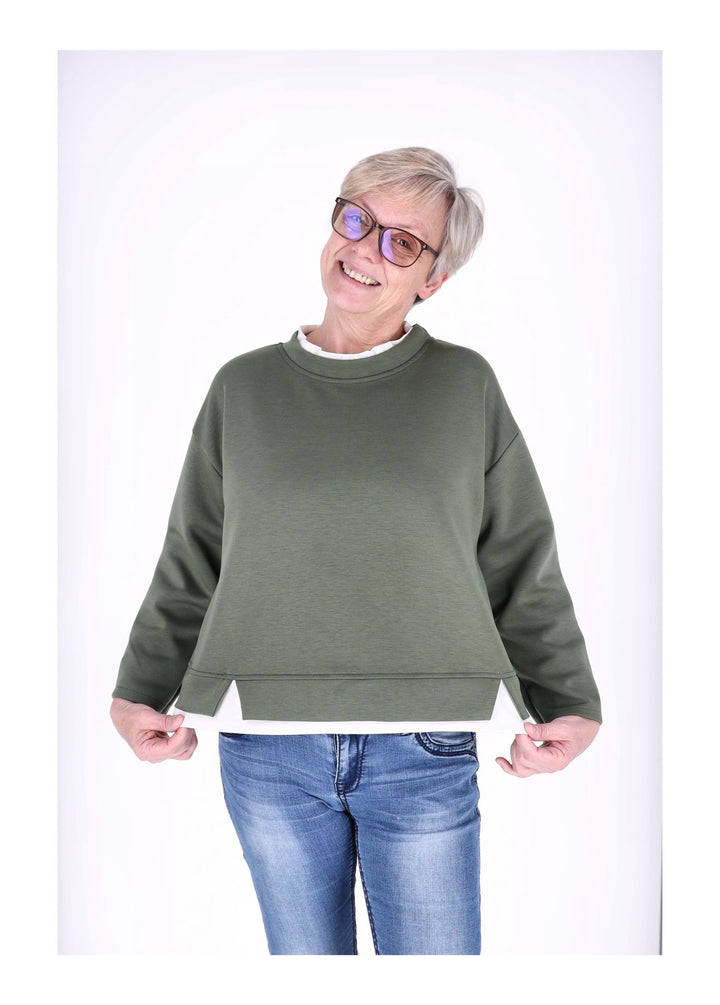 Splash of Color Damen Sweatshirt Double Layer