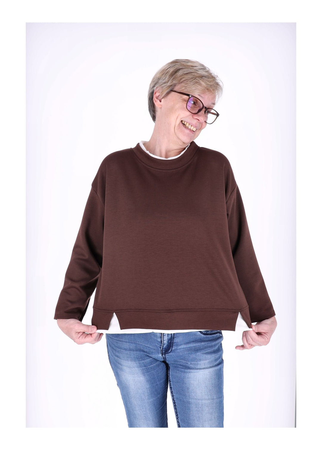 Splash of Color Damen Sweatshirt Double Layer