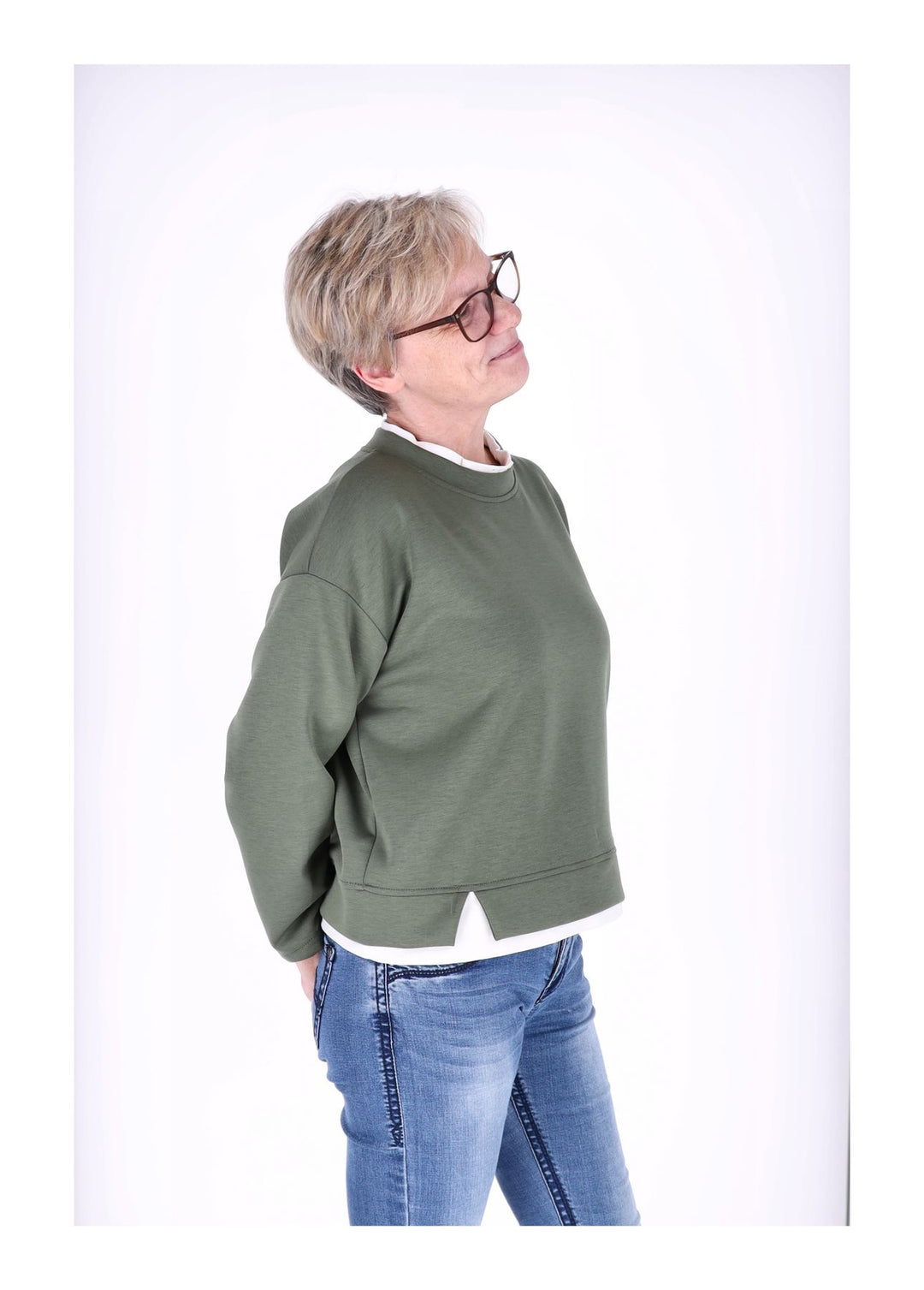 Splash of Color Damen Sweatshirt Double Layer