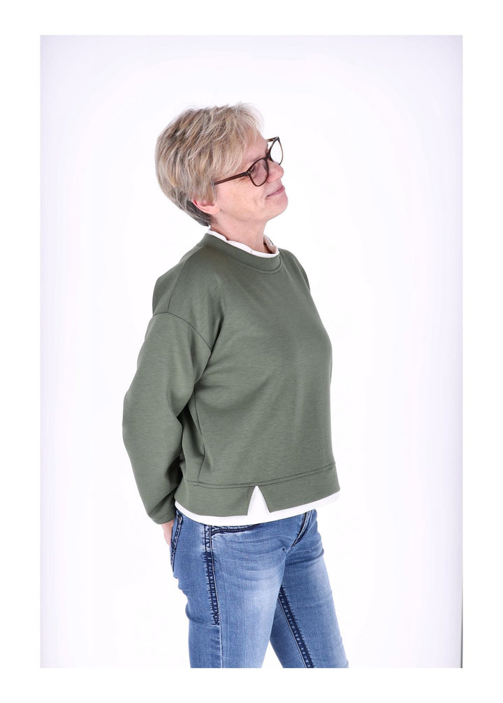 Splash of Color Damen Sweatshirt Double Layer