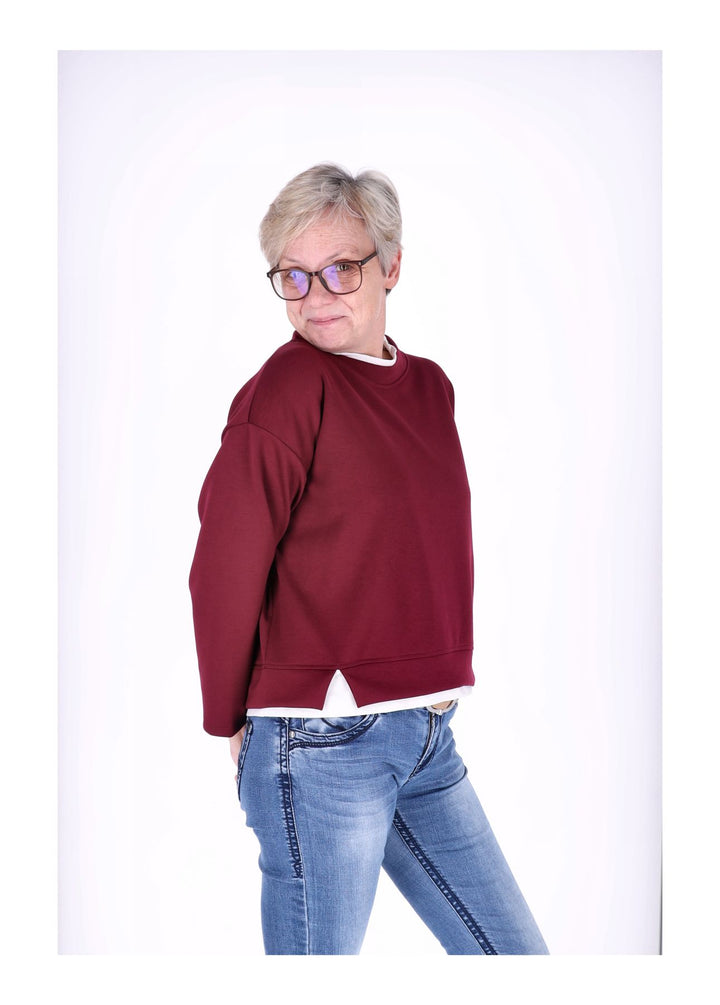 Splash of Color Damen Sweatshirt Double Layer