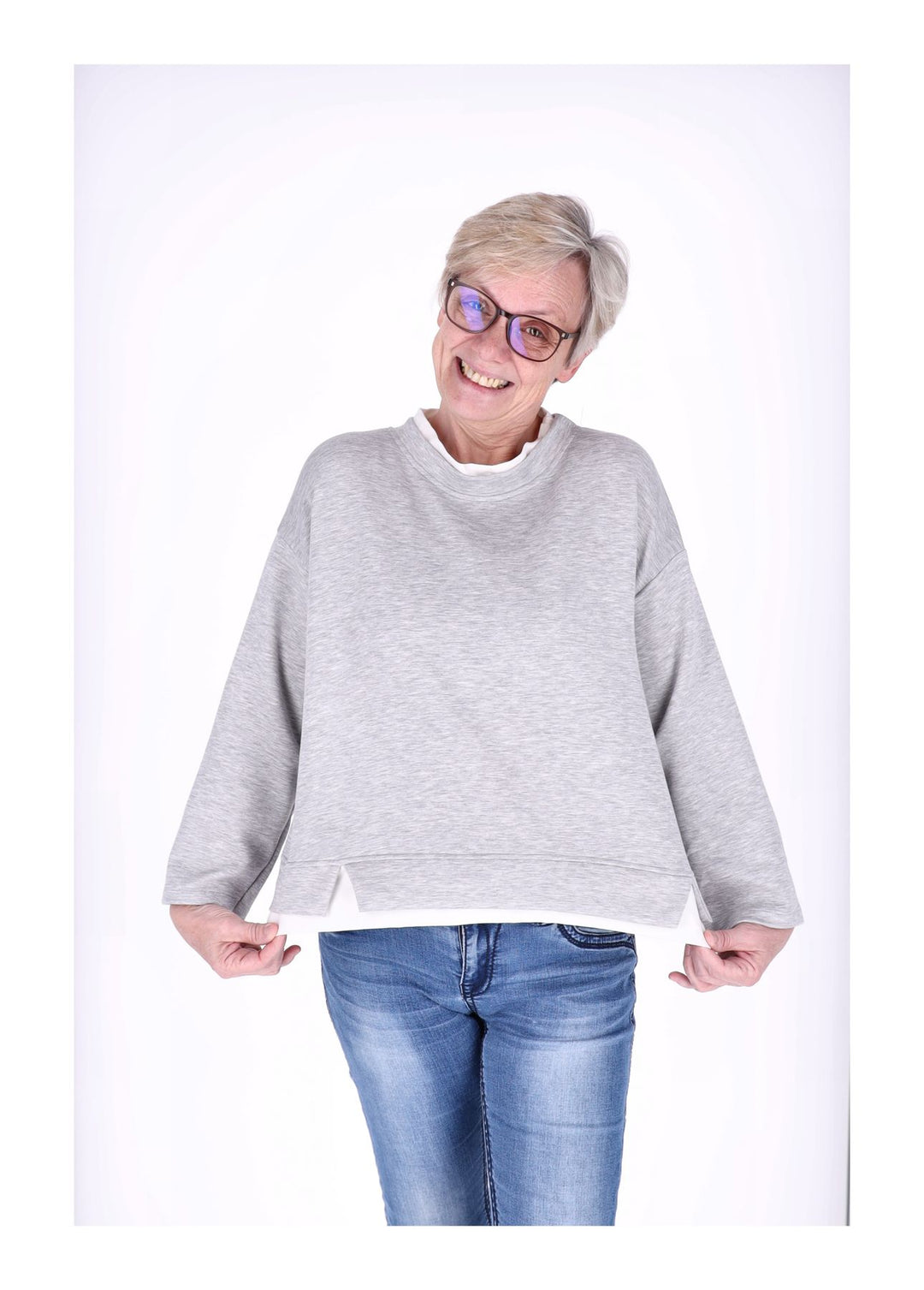 Splash of Color Damen Sweatshirt Double Layer