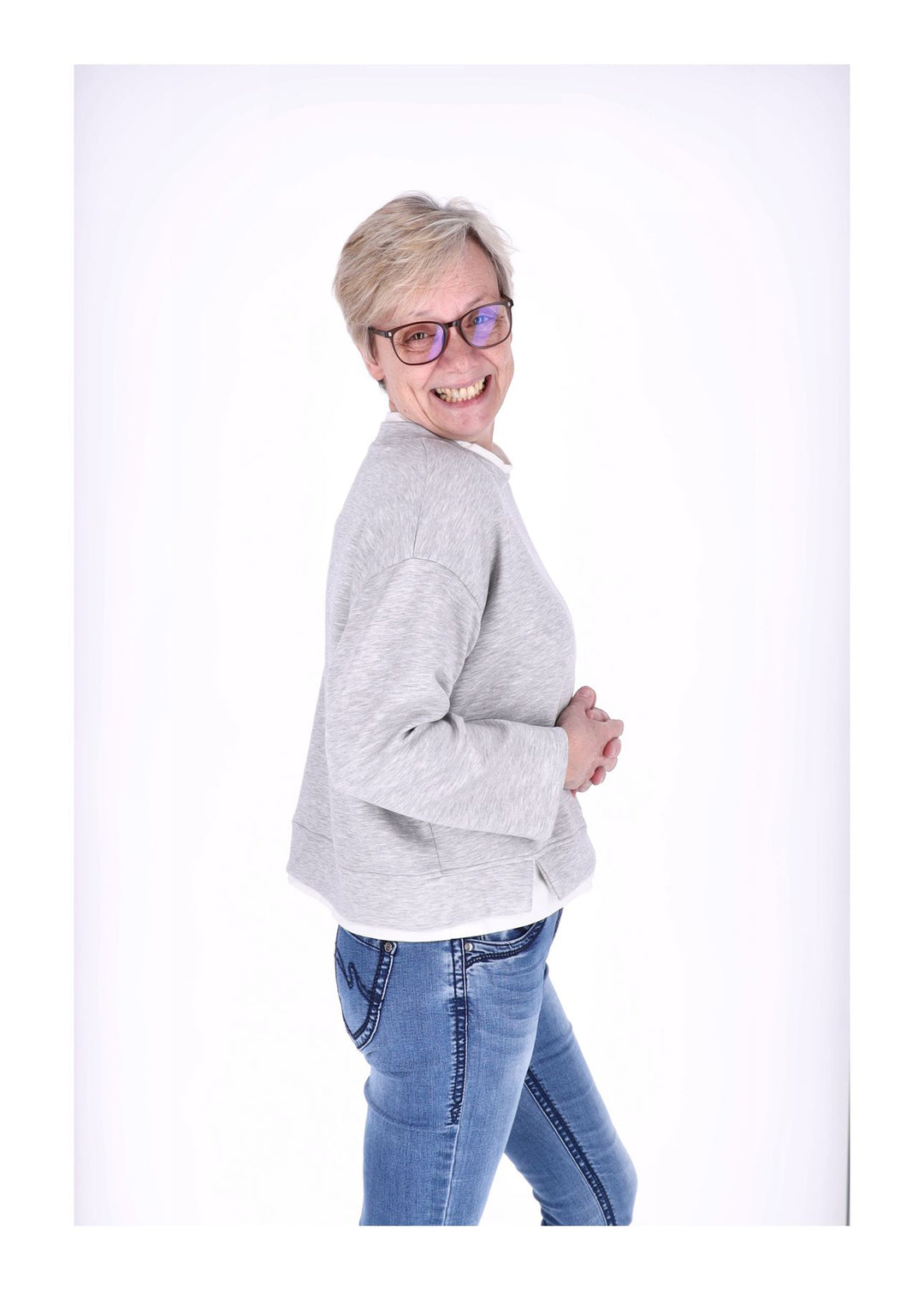 Splash of Color Damen Sweatshirt Double Layer