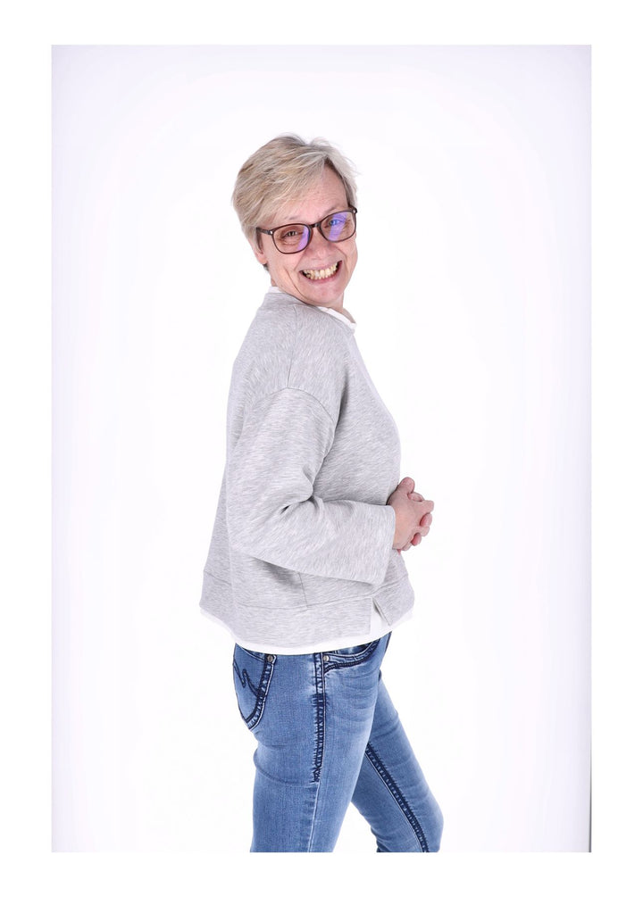 Splash of Color Damen Sweatshirt Double Layer