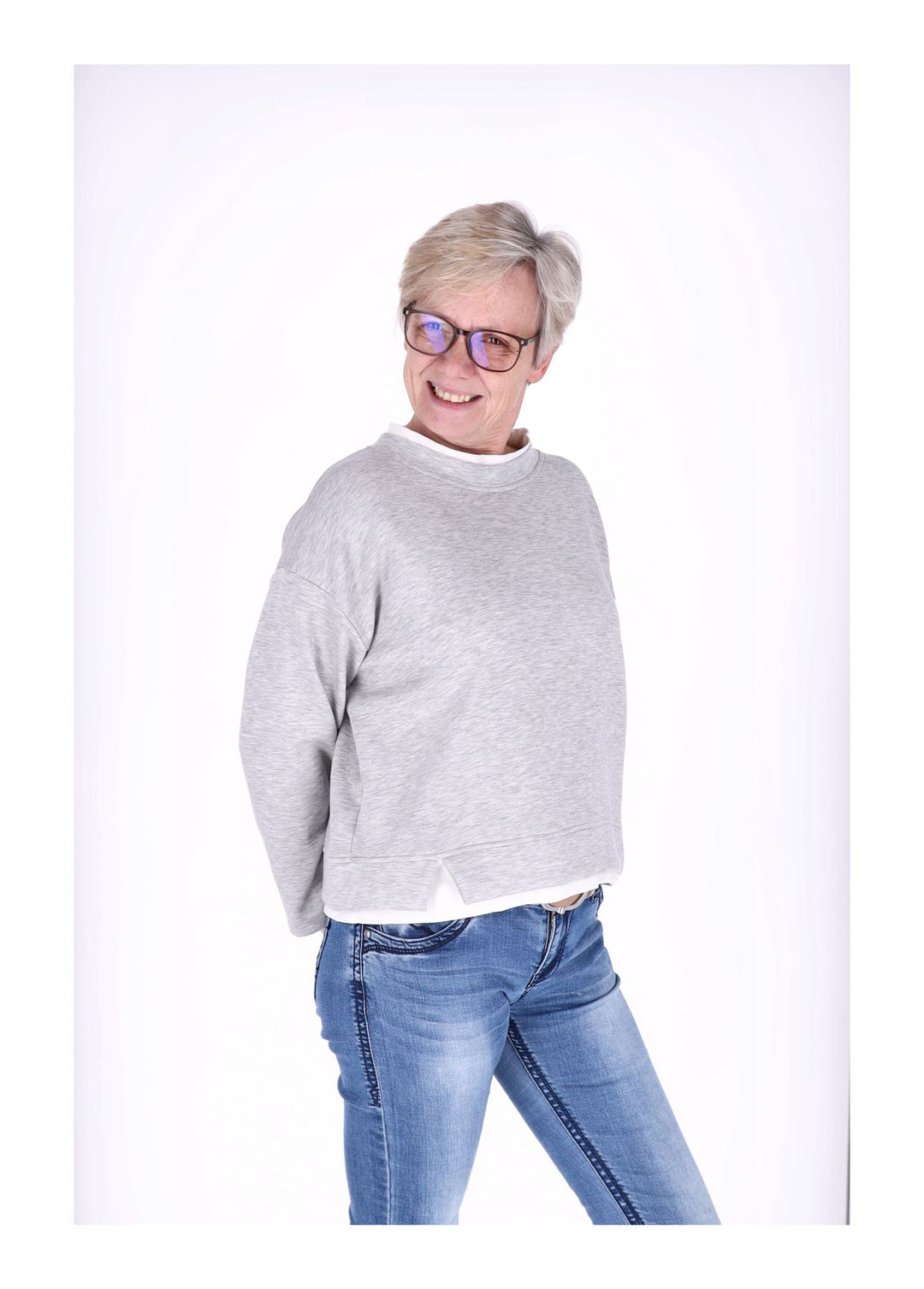 Splash of Color Damen Sweatshirt Double Layer