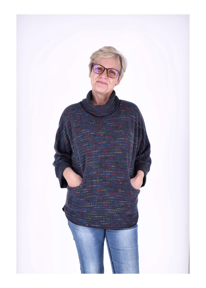 Splash of Color Damen Shirt Rollkragen