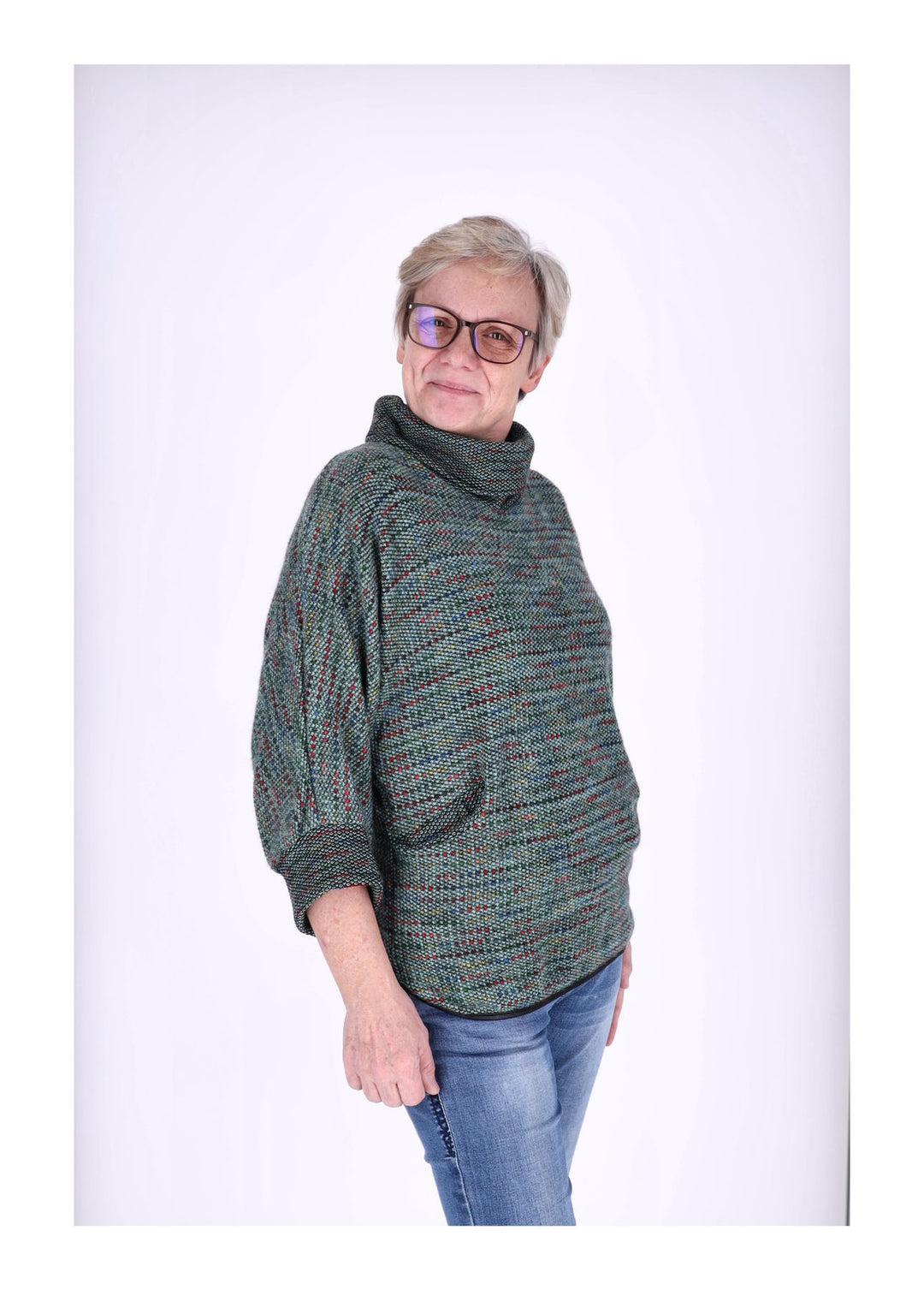Splash of Color Damen Shirt Rollkragen