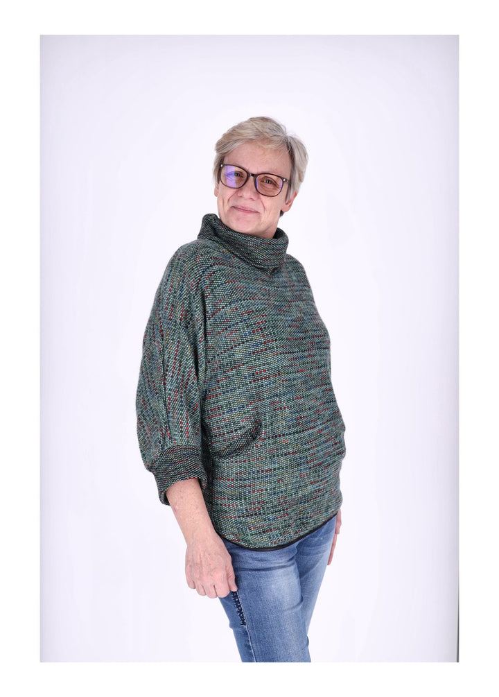 Splash of Color Damen Shirt Rollkragen