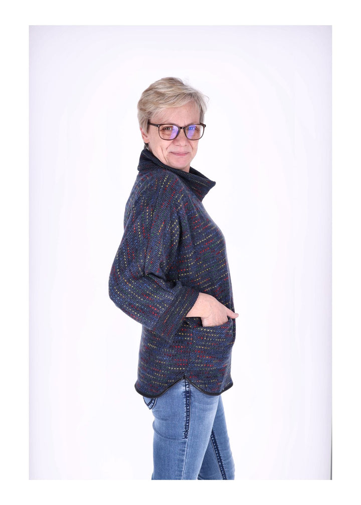 Splash of Color Damen Shirt Rollkragen