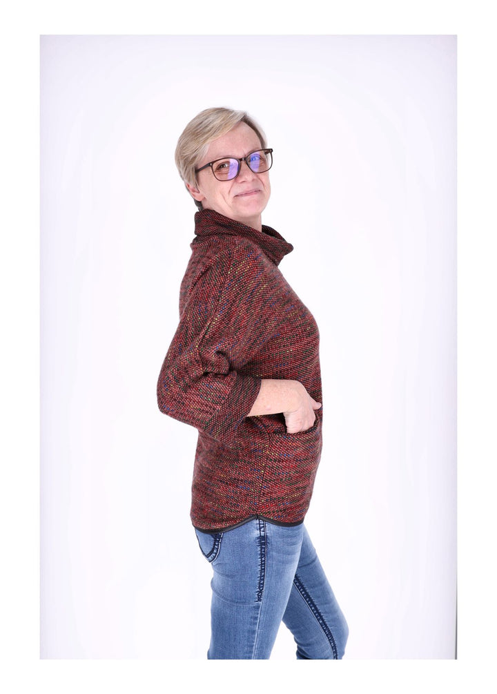 Splash of Color Damen Shirt Rollkragen