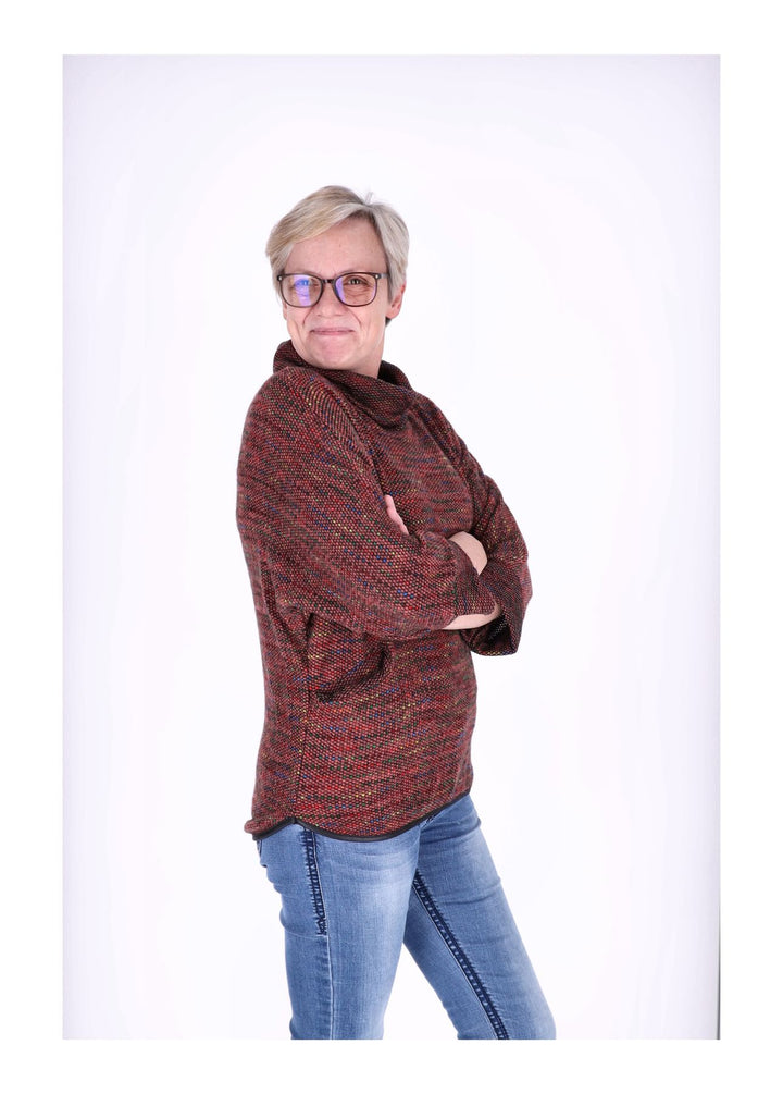 Splash of Color Damen Shirt Rollkragen