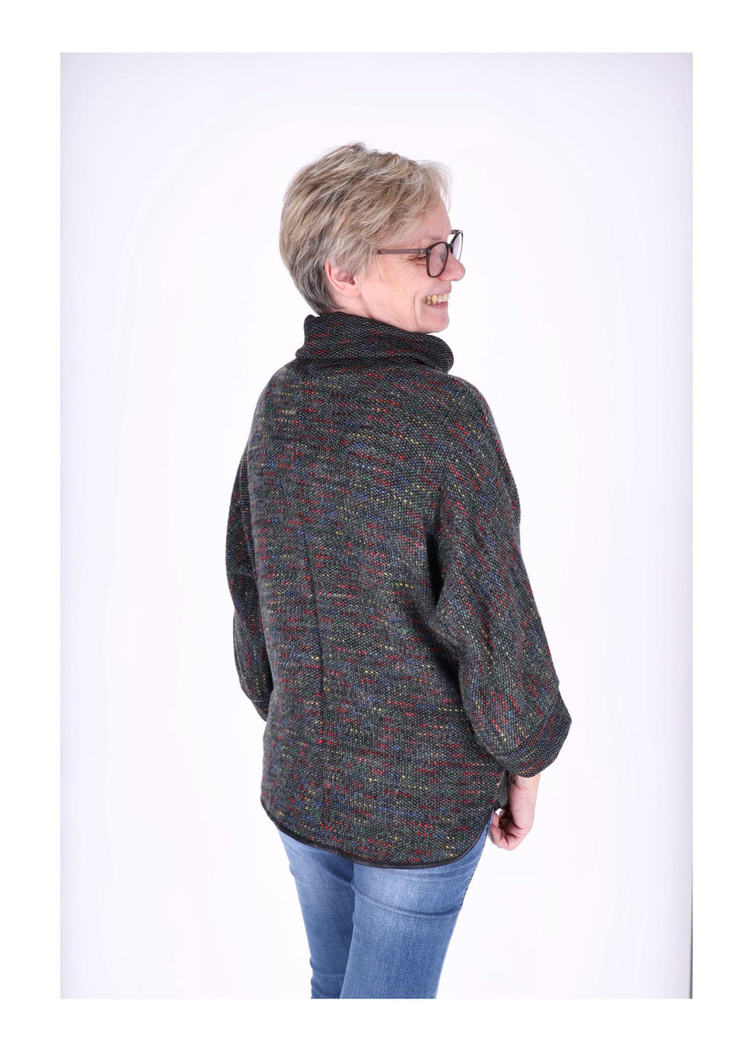 Splash of Color Damen Shirt Rollkragen