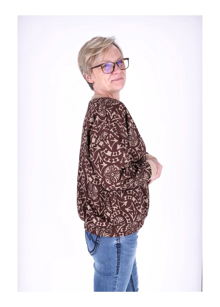 Splash of Color Damen Sweatshirt V-Ausschnitt