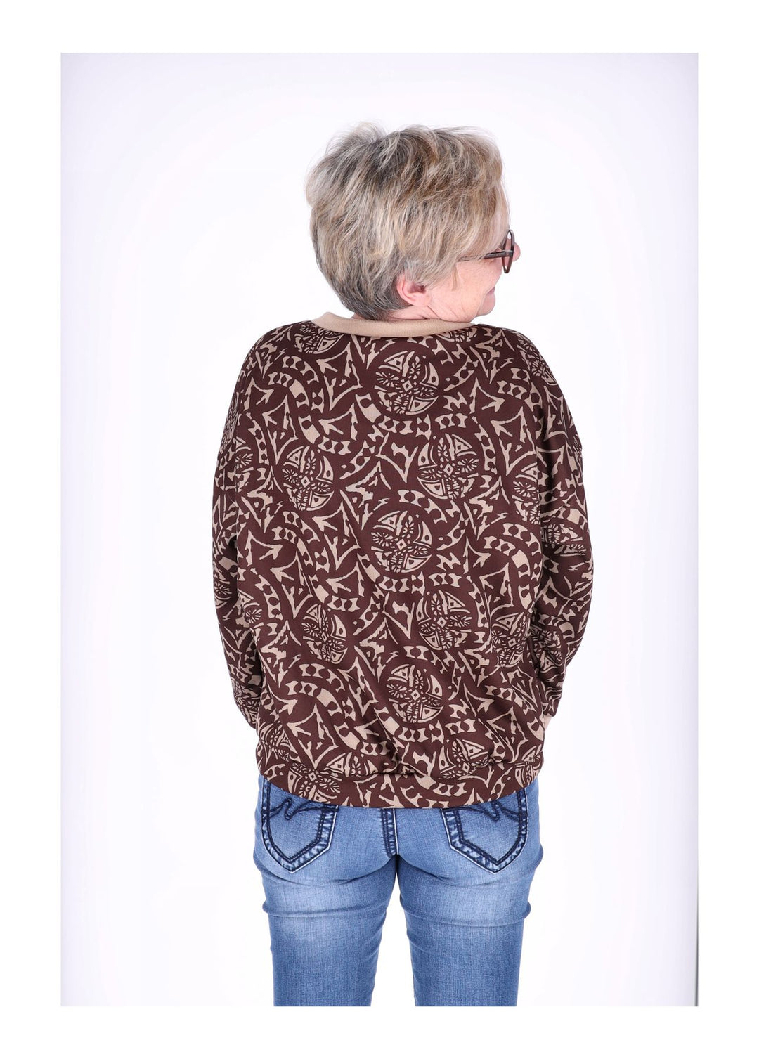 Splash of Color Damen Sweatshirt V-Ausschnitt