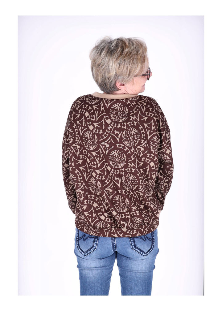 Splash of Color Damen Sweatshirt V-Ausschnitt