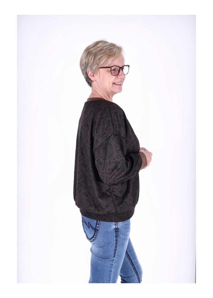 Splash of Color Damen Sweatshirt V-Ausschnitt